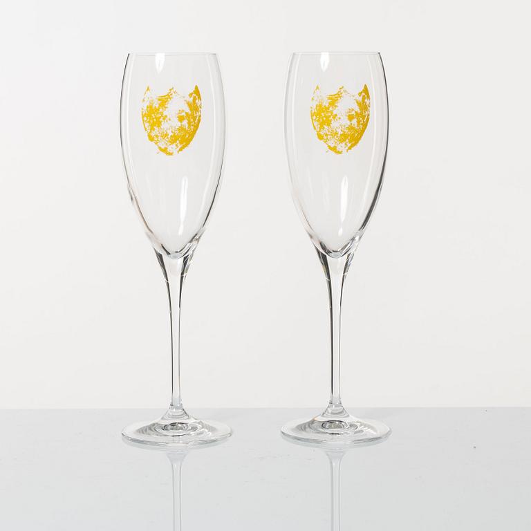 Dom Perignon, Champagneglas, 8 st, Andy Warhol Tribute Collection.