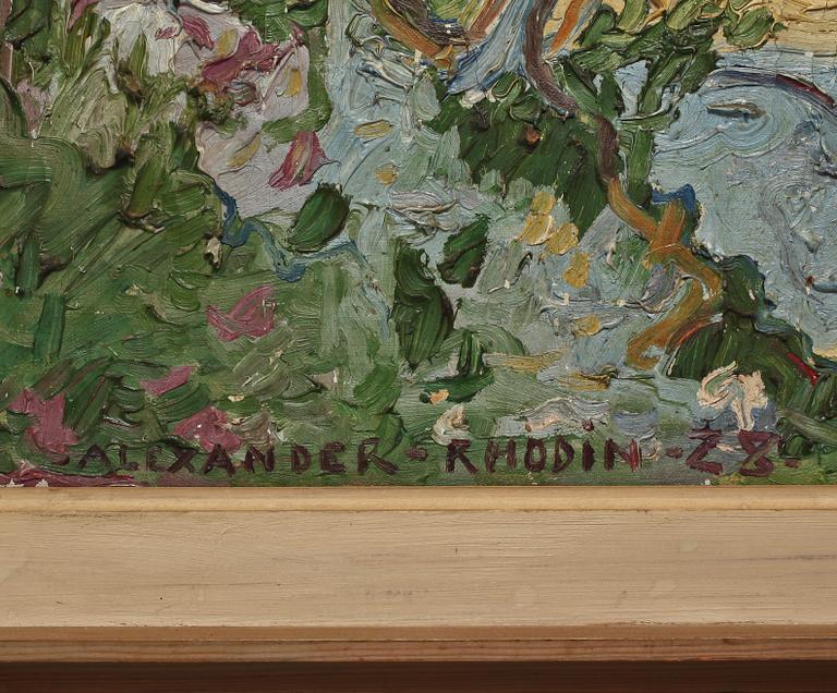 ALEXANDER RHODIN, olja på duk, sign o dat -28.