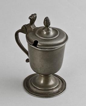 SENAPSKANNA, tenn, barock 1700-tal.