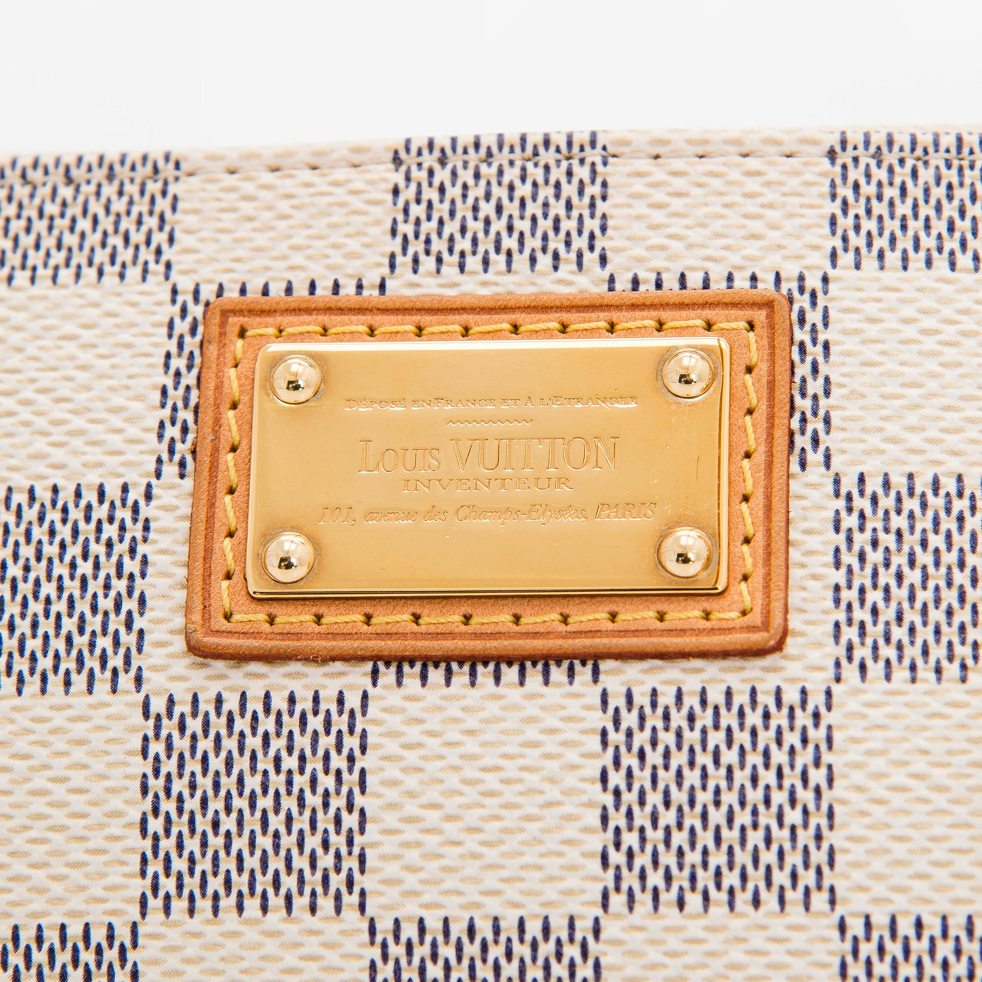 Louis Vuitton, a Damier Azur 'Milla MM Pochette' bag.