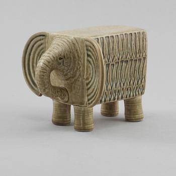 FIGURIN, "Elefant", ur serien "Afrika", stengods, Lisa Larson, Gustavsberg, (1965-1970).