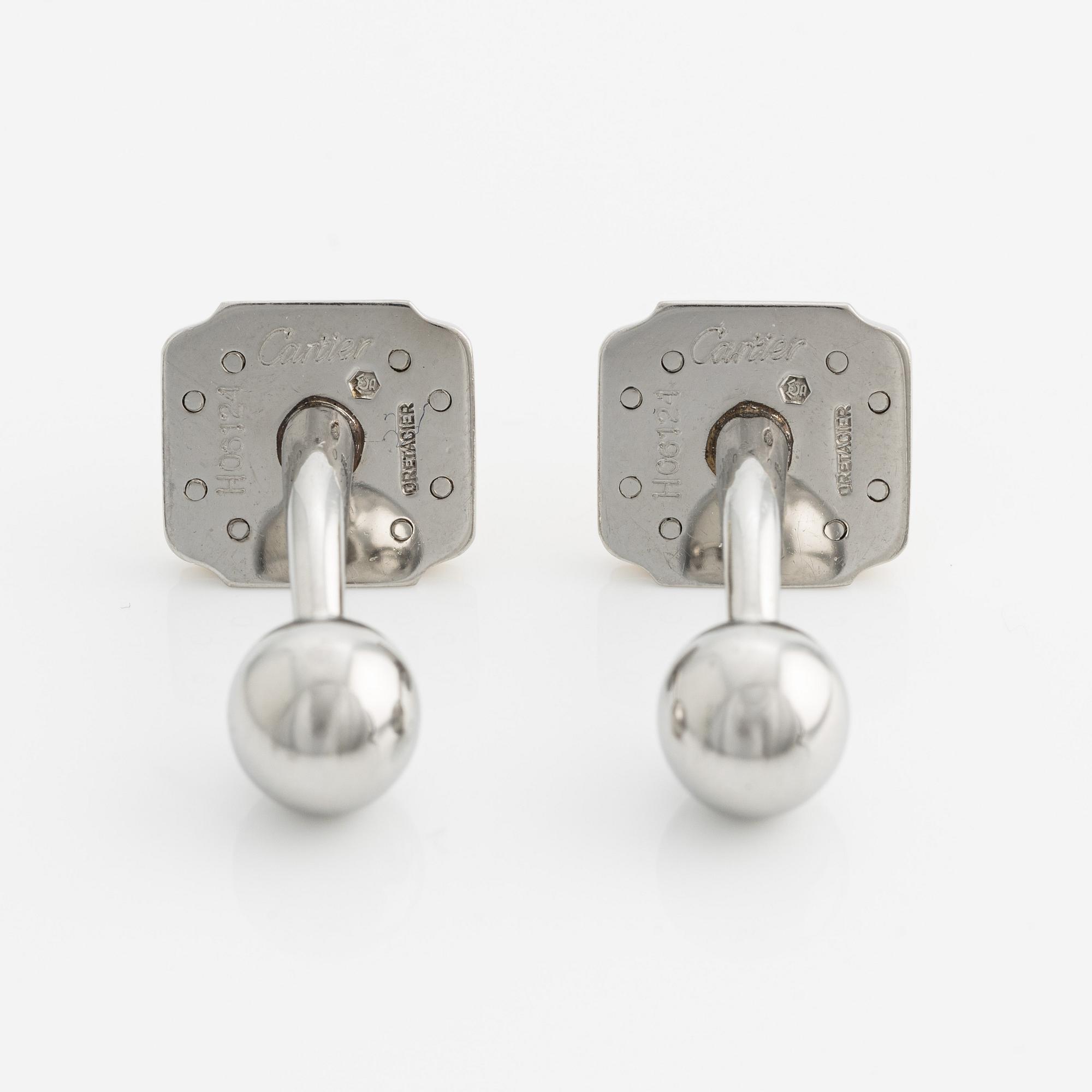 Cartier, Manschettknappar, ett par, Santos Oretacier,