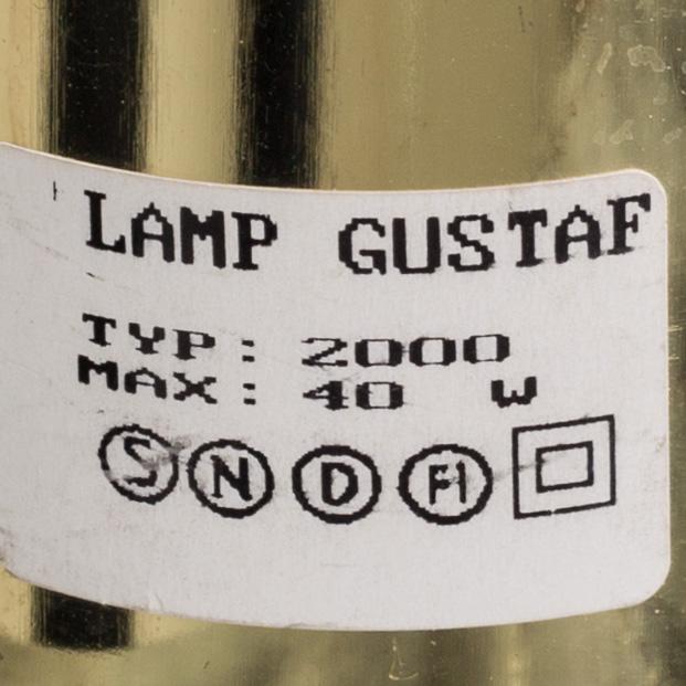 GOLVLAMPA, Lamp-Gustav, 1900-talets senare del,