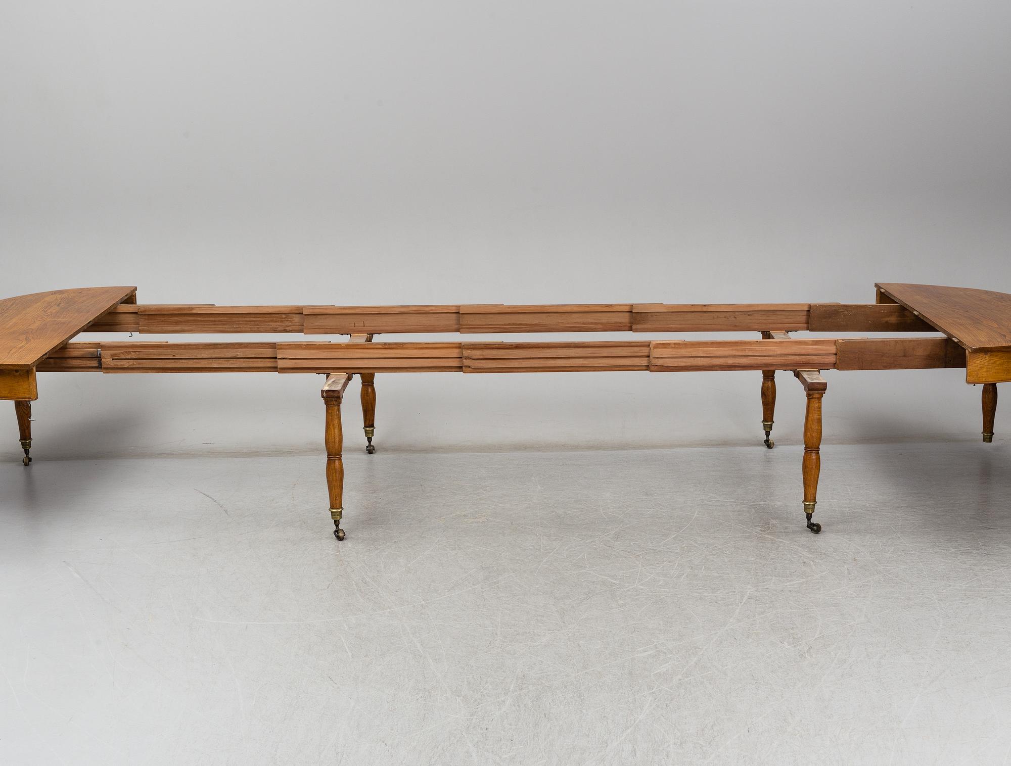 A Swedish mid 19th century dinner table.