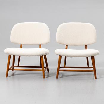 Alf Svensson, Armchairs, a pair, TeVe, Bra bohag. Studio Ljumgs industrier, Malmö, 1950s.