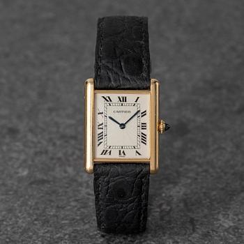 1067. Cartier, Tank Louis, "Guilloché Dial", ca 2000.