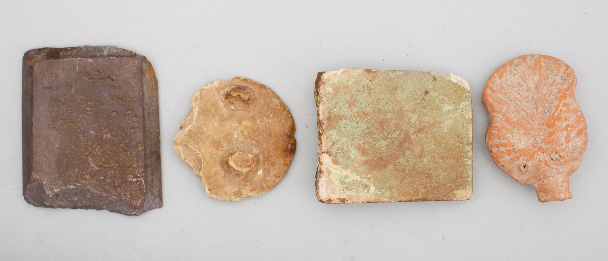 FORNFÖREMÅL, 4 del, sten/keramik, medelhavsländerna.