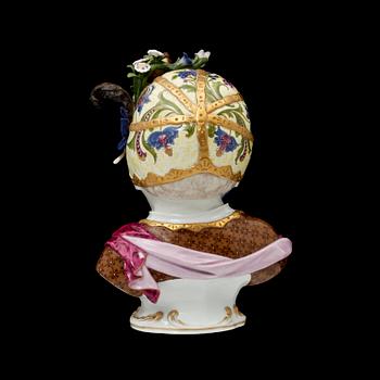 FIGURIN/BYST, porslin, trol Tyskland 1800/1900-tal.
