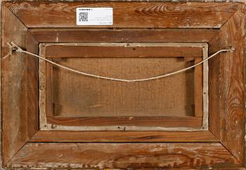 OKÄND KONSTNÄR, olja på duk, otydligt signerad, England, 1800-tal.