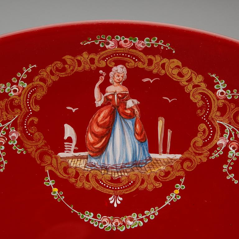 SERVISDELAR, 6 delar, Italien, 1800/1900-tal.