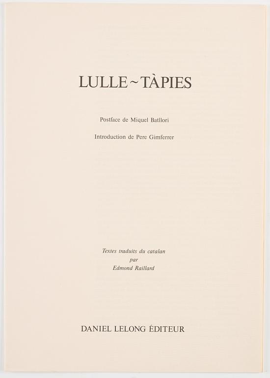 Antoni Tàpies, "Llull-Tàpies.