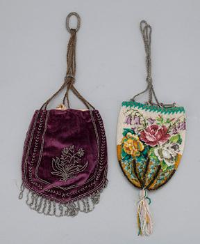 AFTONVÄSKOR, 2 st, sekelskiftet 1800/1900-tal.