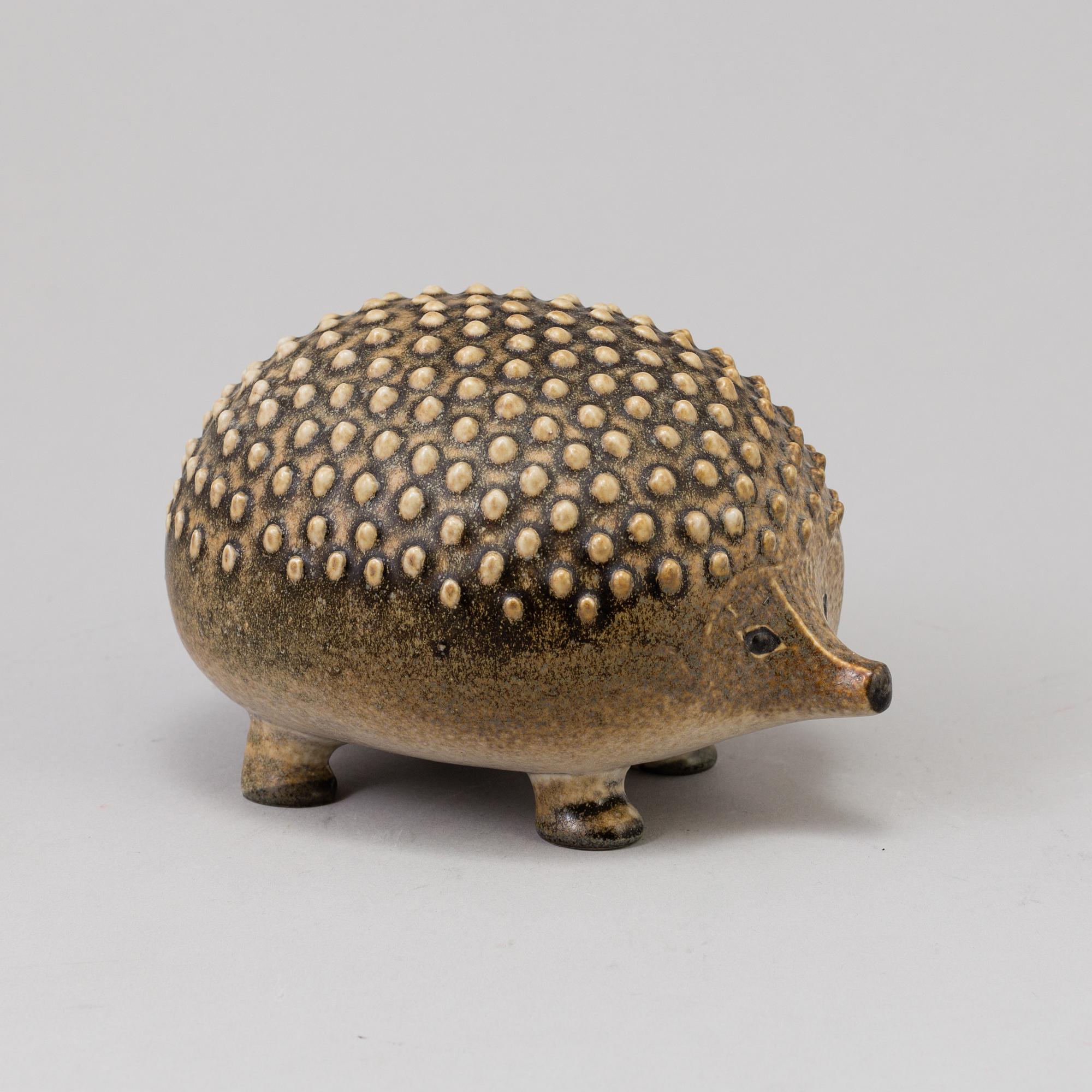 A hedgehog, Lisa Larson, Gustavsberg, WWF, 1980´s. - Bukowskis