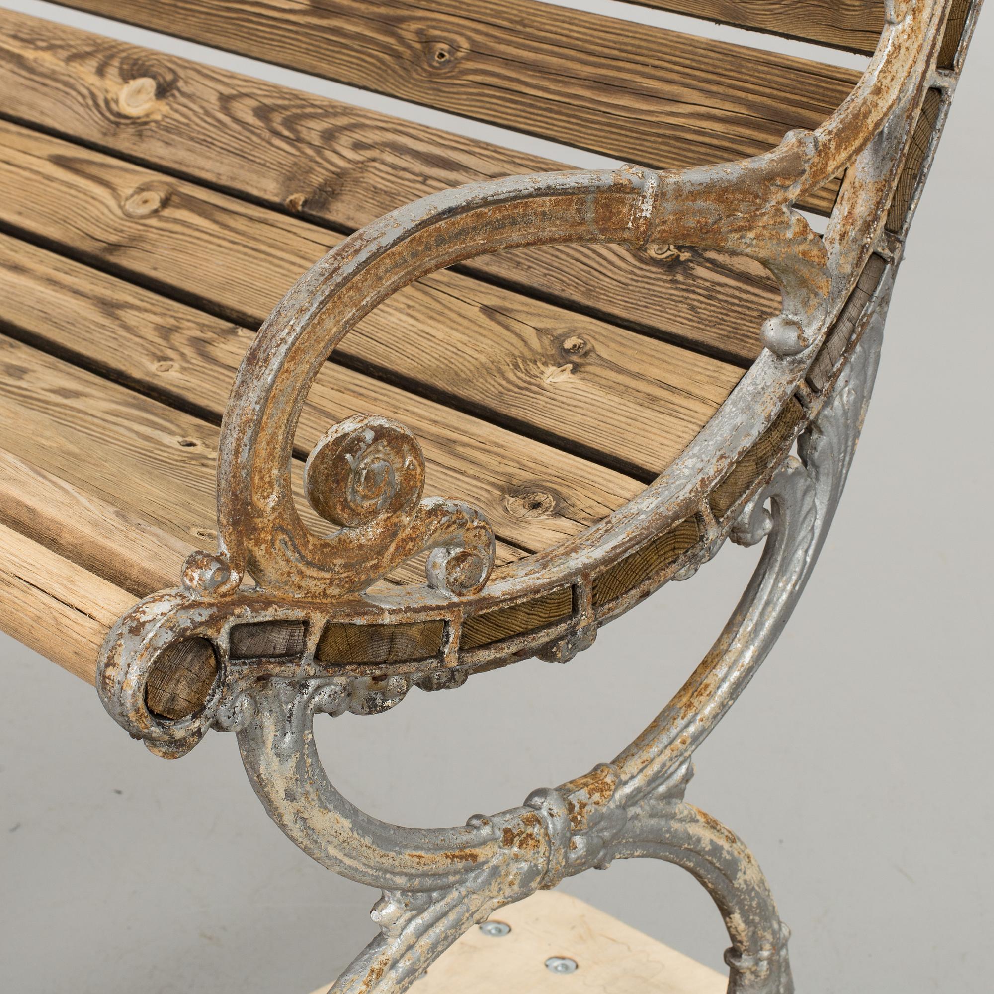 TRÄDGÅRDSSOFFA, gjutjärn, 1900-tal.