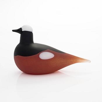 Oiva Toikka, lasilintu, "Vuorileppälintu", signeerattu Oiva Toikka Nuutajärvi.