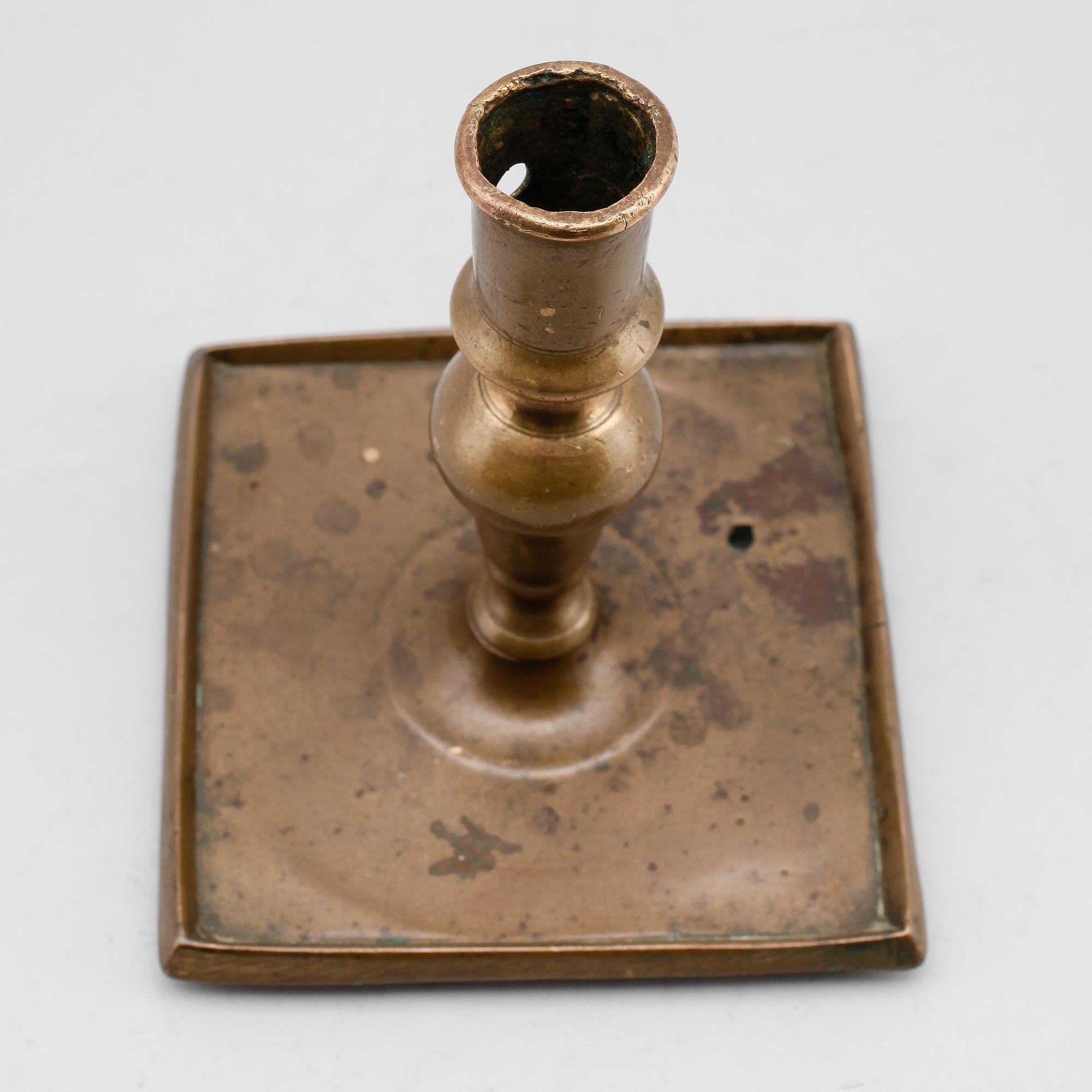 LJUSSTAKE, brons, 1600-tal.