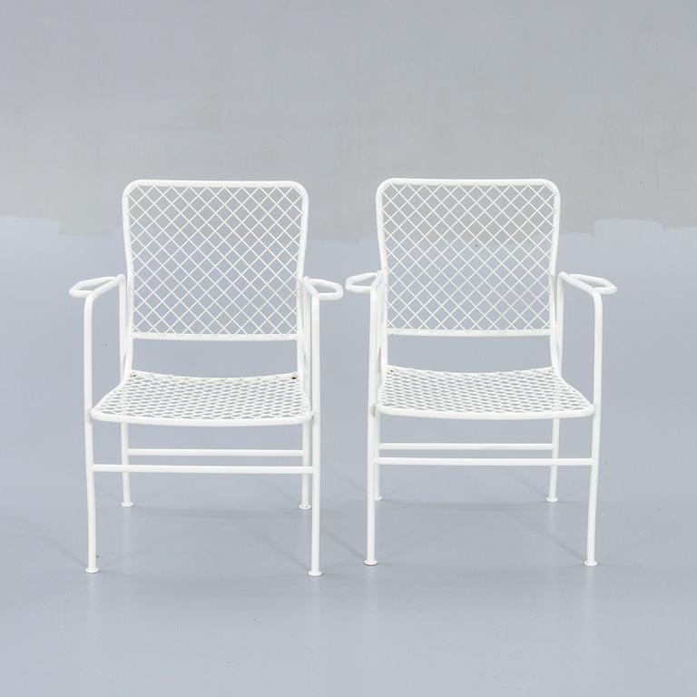 Josef Frank, a set of five garden chairs later part of the 20th century.