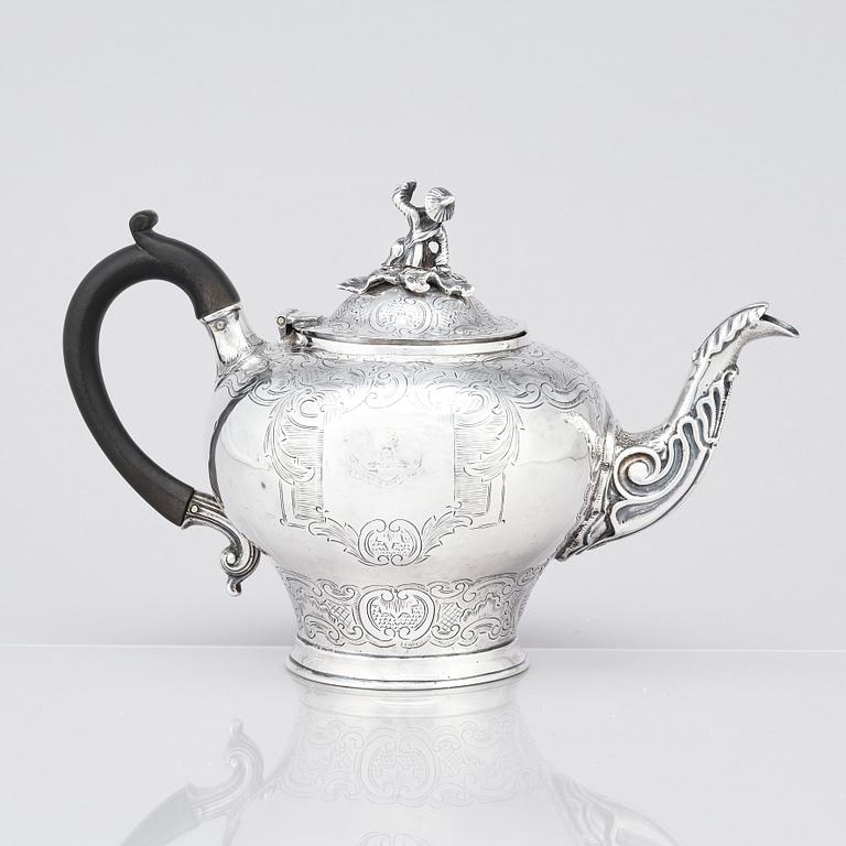 Henry Nutting, tekanna, silver, London 1805.