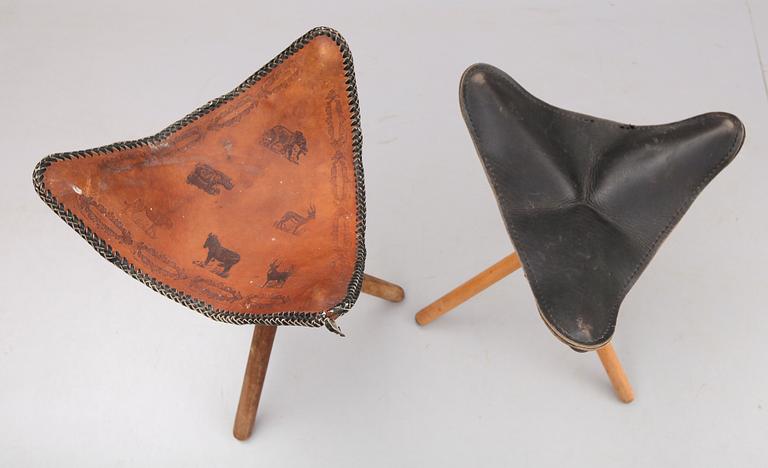 JAKTSTOLAR, 2 st, 1900-talets mitt.