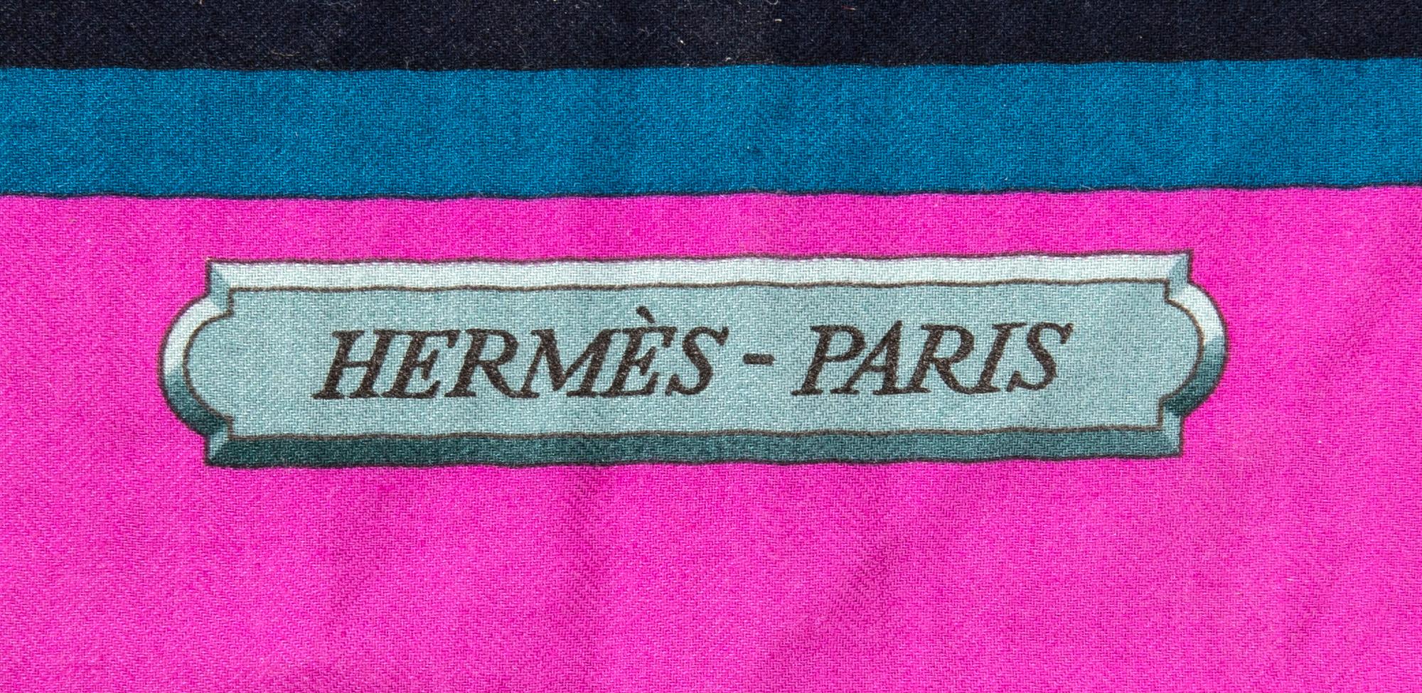 Hermès, sjal "Harnais de cour".