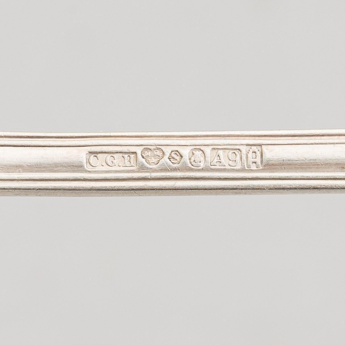 A Silver Cutlery, model "Olga", some GAB, Stockholm 1960 (99 pieces).
