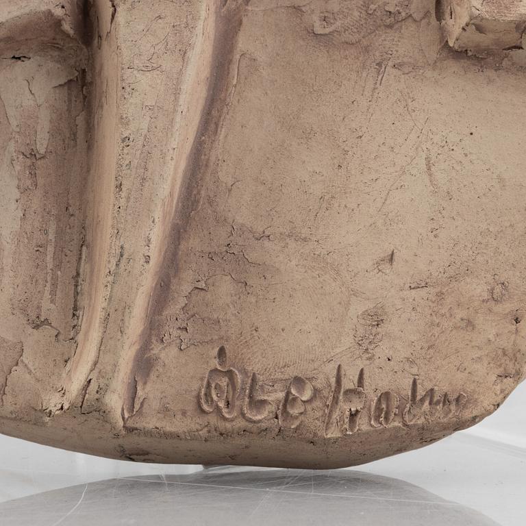 Åke Holm, väggplaketter, ett par, terracotta, signerade.