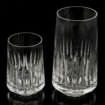 GLASSERVIS, 97 delar, glas, Kosta, 1960-tal.