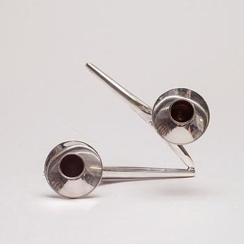 LJUSSTAKE, silver, Anna-Greta Eker, Auran Kultaseppä, Åbo 1967. Vikt 125 g.