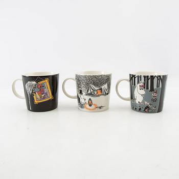 Muggar 9 st Moomin characters/Mumin Arabia Finland.