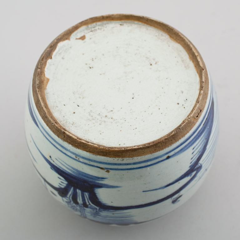 BOJAN med lock, porslin, Kina, 1800-tal.