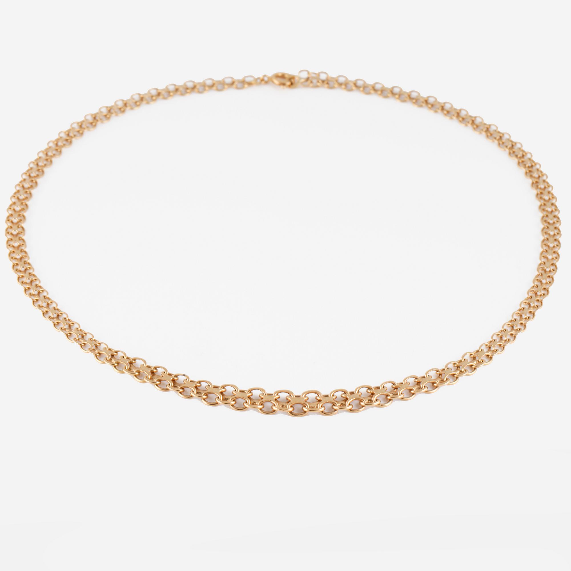 HALSLÄNK, 18K guld, importstämplad. Vikt 14,5 gram.