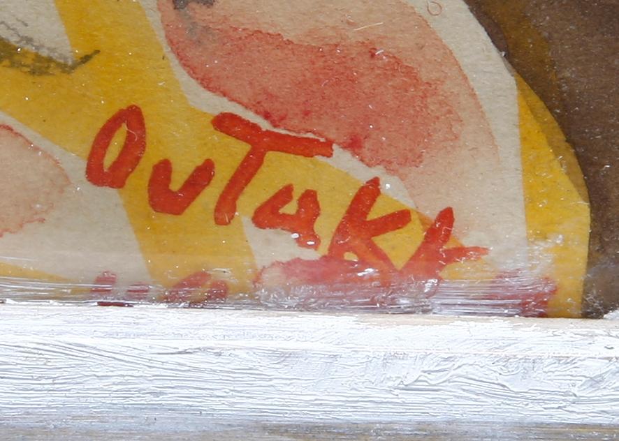 ALVAR OUTAKKA, 2 st, akvareller, sign o dat -49.