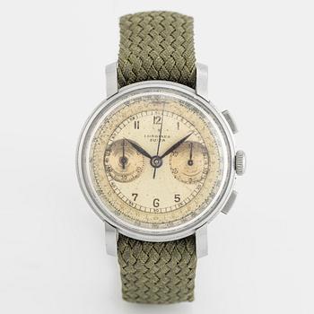 Longines, Suiza, "13ZN", chronograph, wristwatch, 37.5 mm.