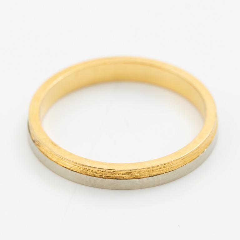 Lapponia, ring 18K gold and white gold, Finland 1977.