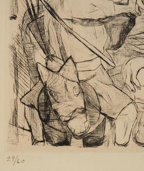Max Beckmann, "Familienszene" from "Gesichter".