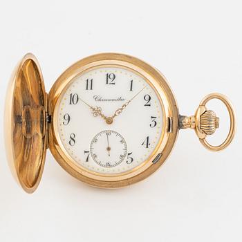 Pocket watch, Chronométre, 14K gold, 55,5 mm.