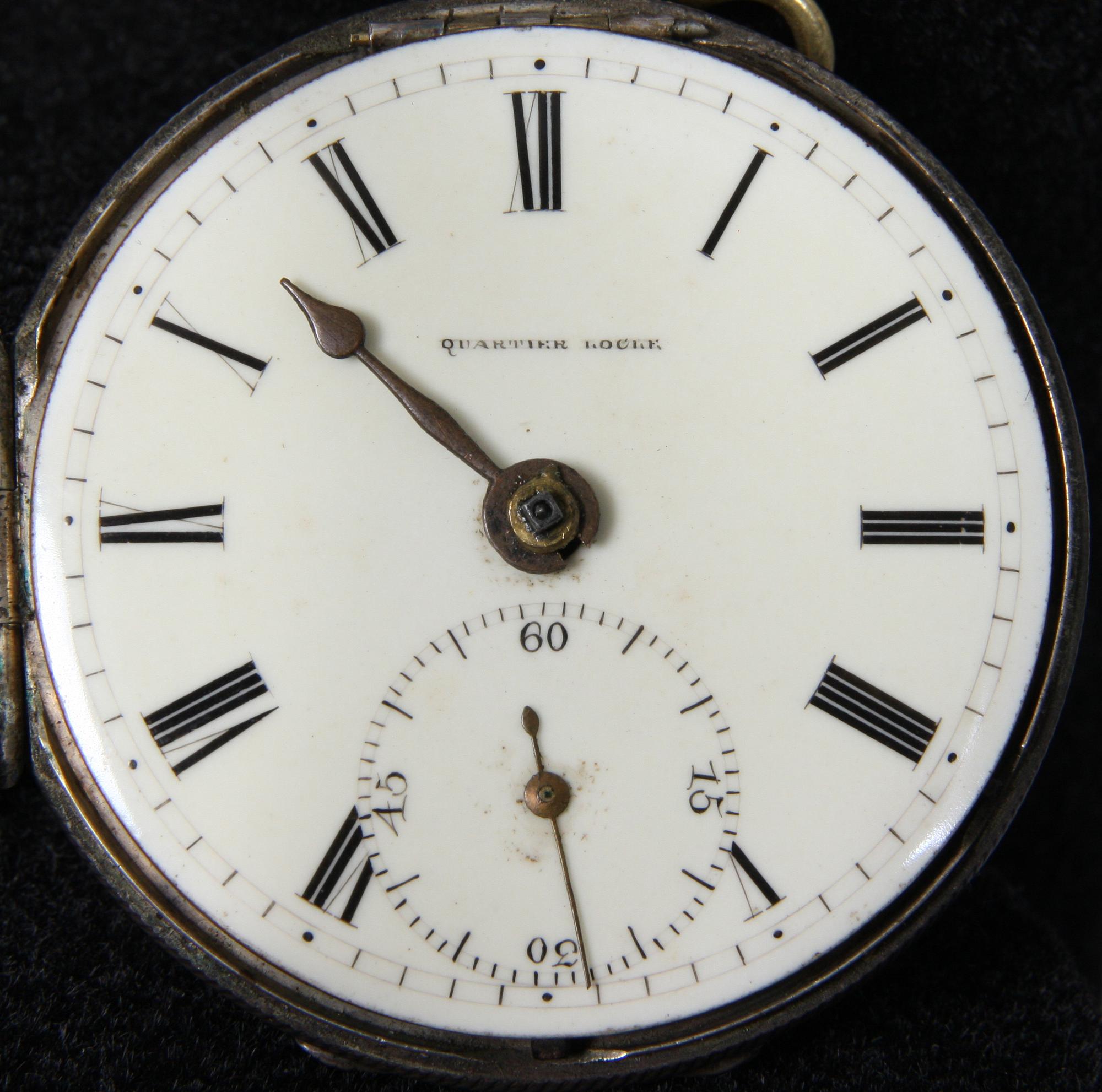 FICKUR, delvis silver, 1700/1800-tal.