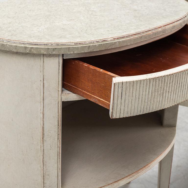 A painted pair of bedside tables from Nordiska Kompaniet.
