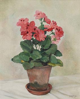 Owe Zerge, Still Life with Geranium.