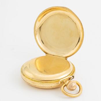 Pocket watch, 18K gold, 32 mm.