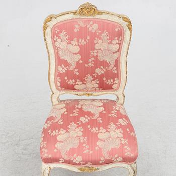 A Rococo chair, second half of the 18th century.