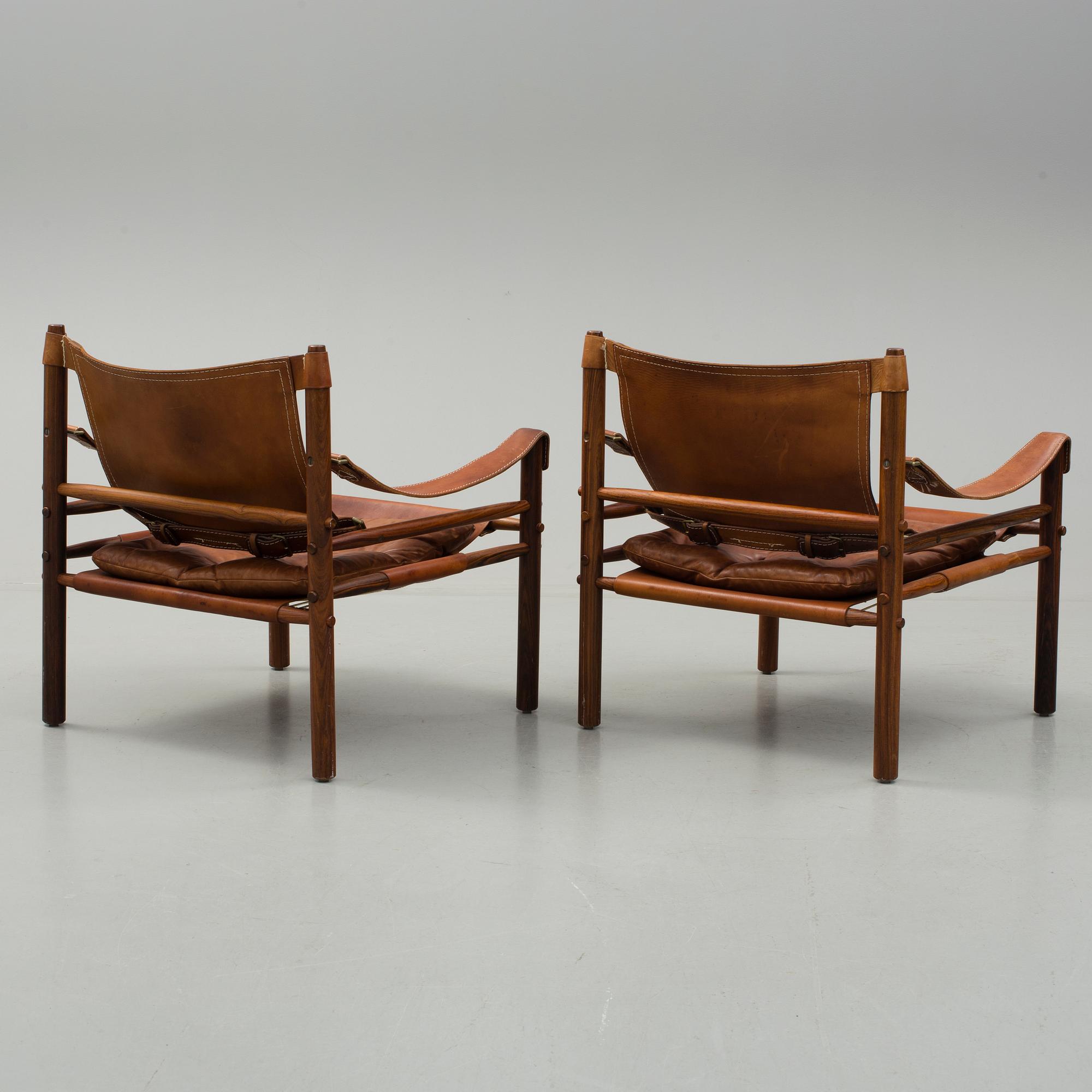 FÅTÖLJER, ett par, "Sirocco", Arne Norell, 1900-talets andra hälft.