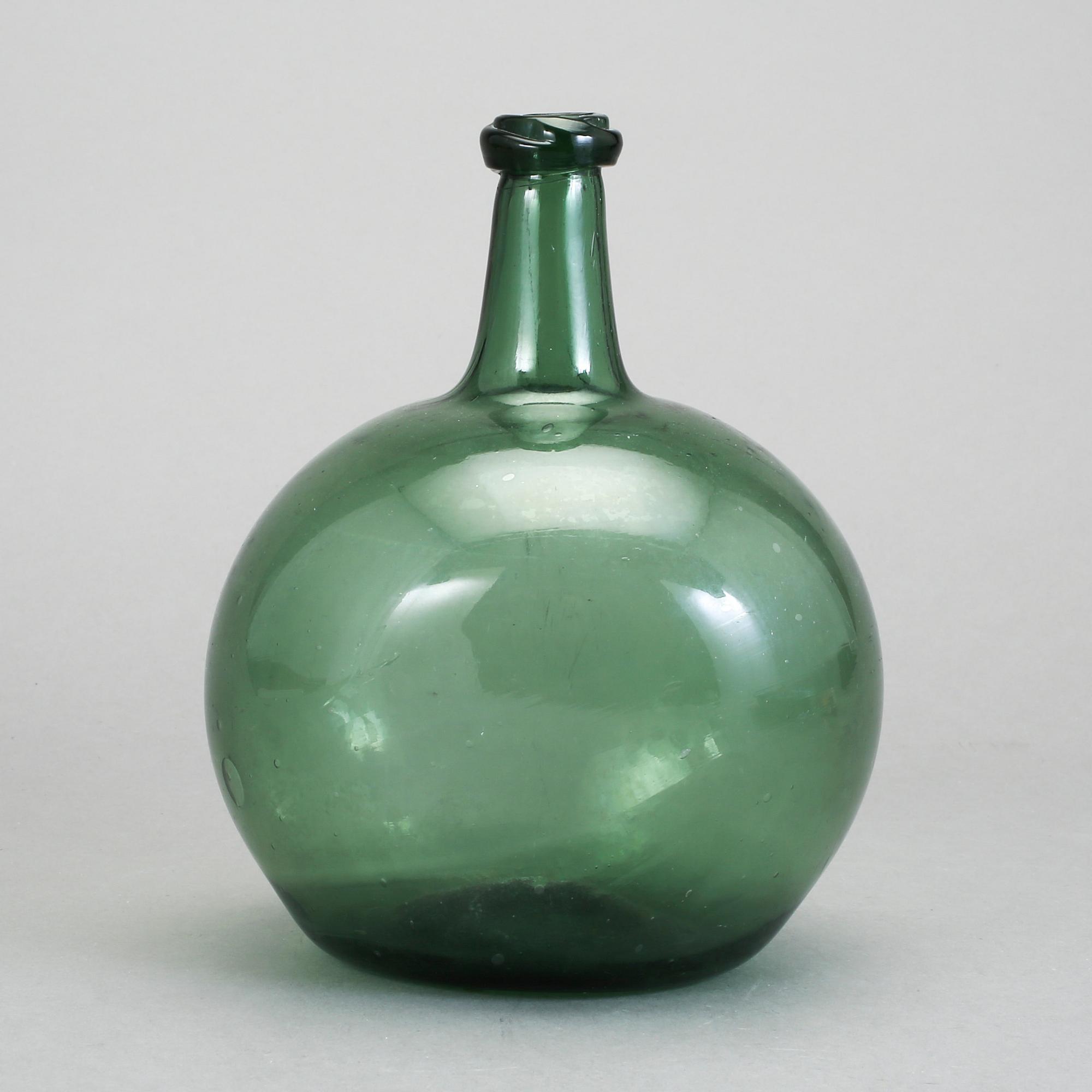 FLASKA, glas, 17-1800-tal.