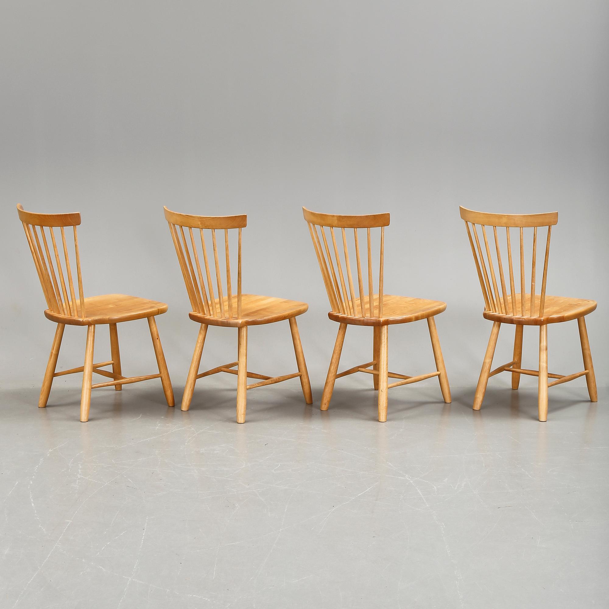 STOLAR, 4 stycken, "Lilla Åland", Carl Malmsten, 1997.
