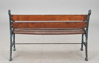 TRÄDGÅRDSBÄNK, gjutjärn, 1900-talets slut.