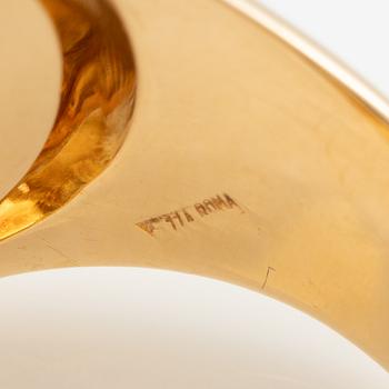 Bulgari, ring, "Pyramid", 18K gold with citrine.