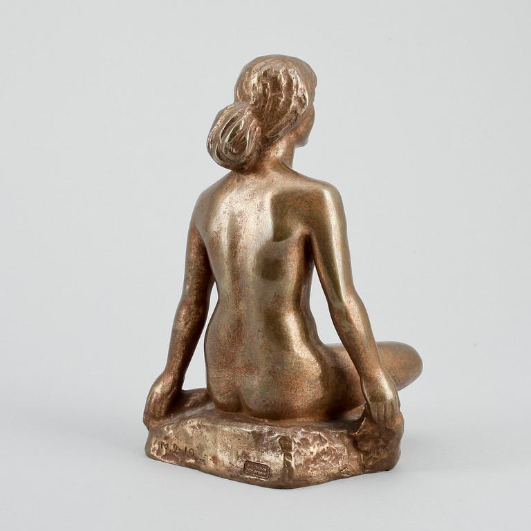 DAVID WRETLING, skulptur, patinerad brons, sign o dat -68, numr 2/10.