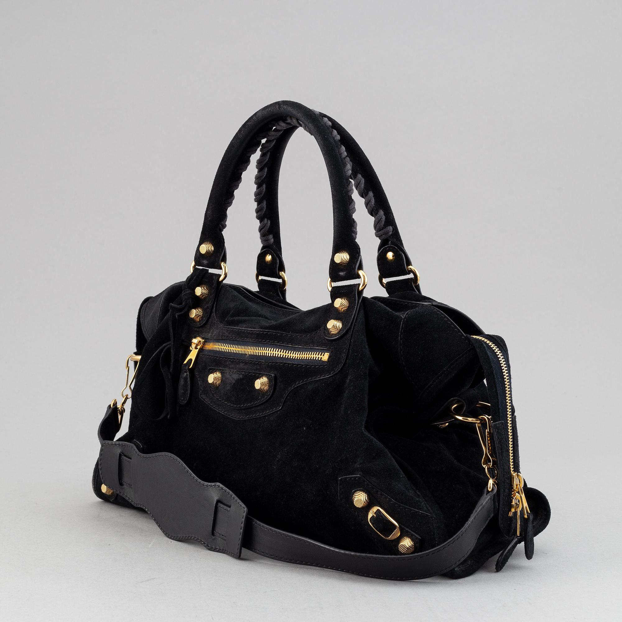 Balenciaga, a suede 'City Bag'.