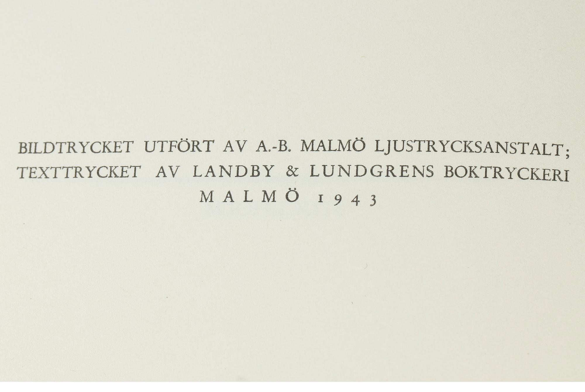 BOK, "Mässing", Sigurd Erixon, Malmö 1943.