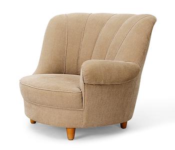 629. A Carl Malmsten easy chair 'Redet', Sweden. The model designed for the World's Fair in Paris in 1937.